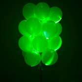 Светящиеся зелёные шарики