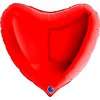 Красное сердце большой фольгированный шар  превю
