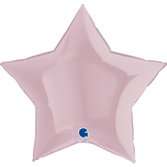 Звезда розовая пастель 36 дюймов шарик из фольги