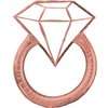 Шарик «Обручальное свадебное кольцо с бриллиантом» превю