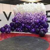 Фиолетовая фотозона из воздушных шаров, 1м.кв.