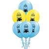 Жёлтые и голубые шарики «Миньоны» 30 см превю
