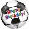 Футбольный мяч «Happy Birthday» шарик из фольги превю