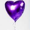 Фиолетовое сердце шарик, 18 дюймов превю 2