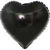 Чёрное сердце шарик, 18 дюймов превю