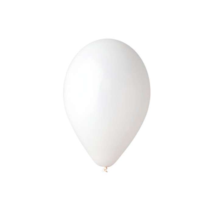 Белый шарик 10'' пастель Италия №01 картинка 2