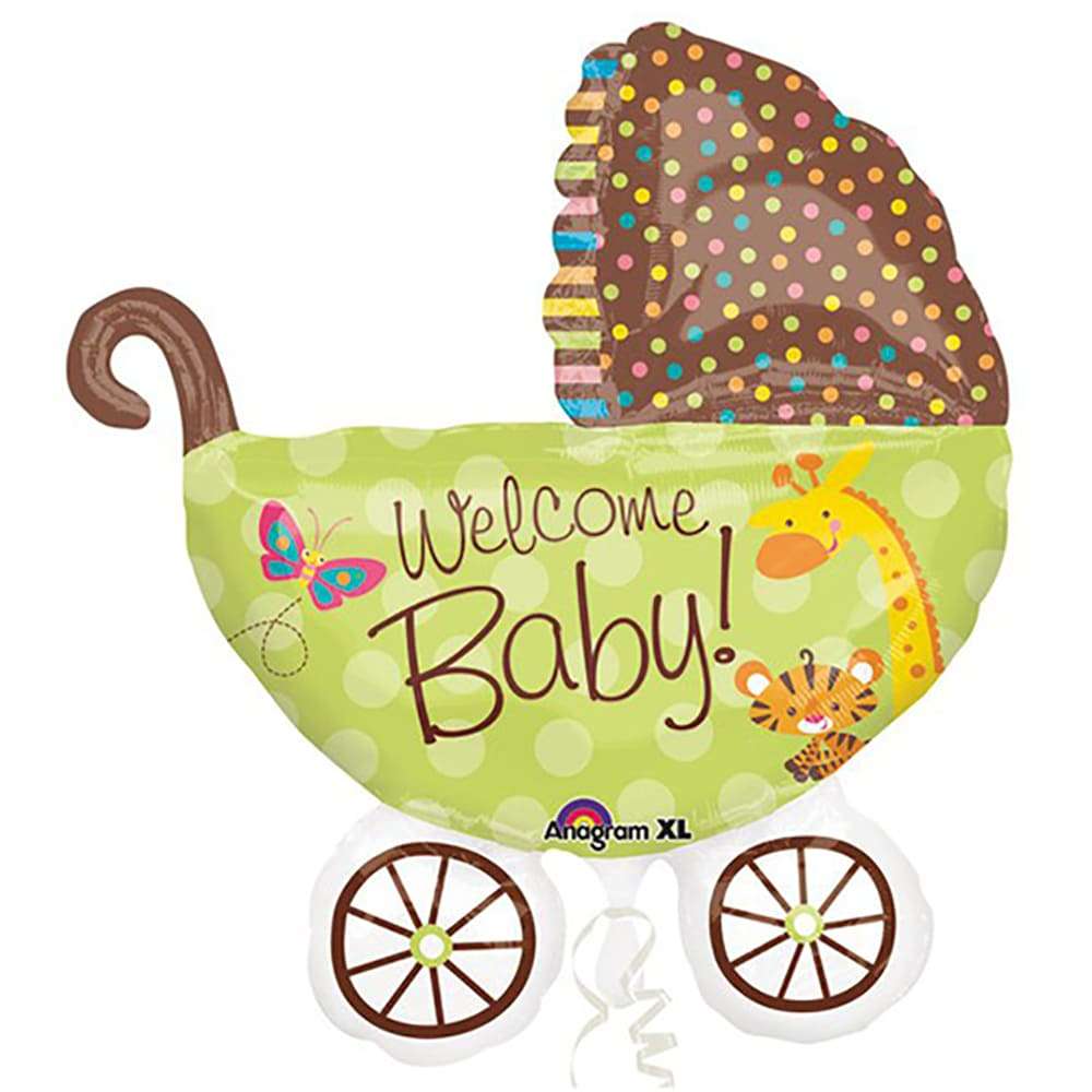 Коляска «Welcome baby» шар из фольги картинка