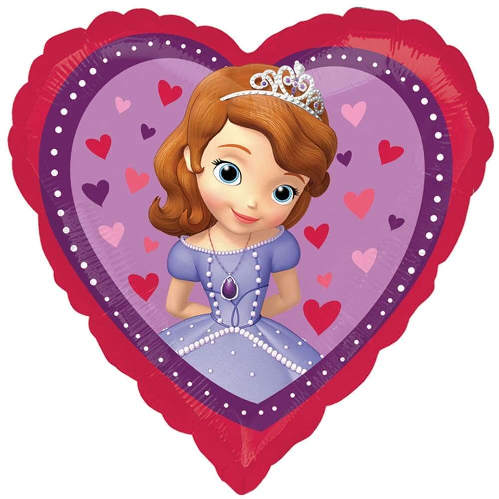 Принцесса София шарик сердце из фольги картинка
