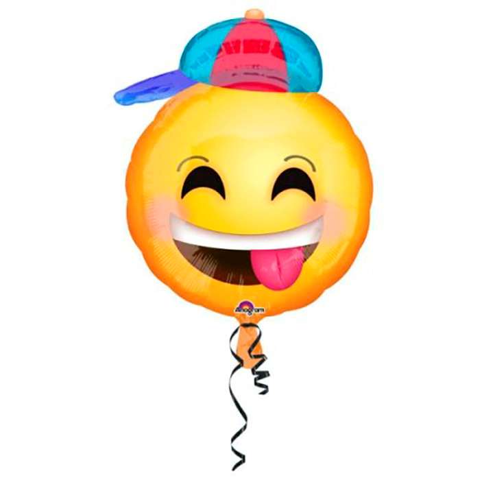 Фольгированный шар «Emoji в кепке» картинка