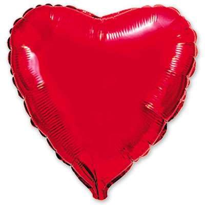 Красное сердце 32 дюйма шарик из фольги картинка