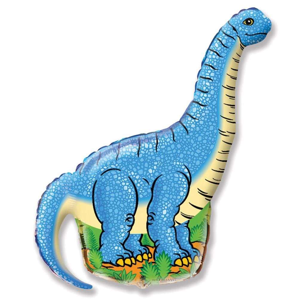 Шарик «Динозавр голубой» картинка