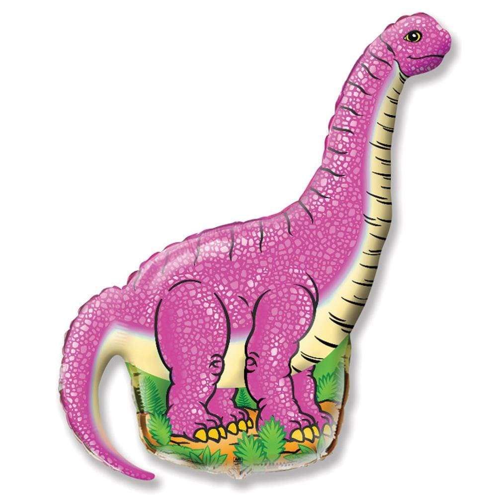 Шарик «Динозавр розовый» картинка