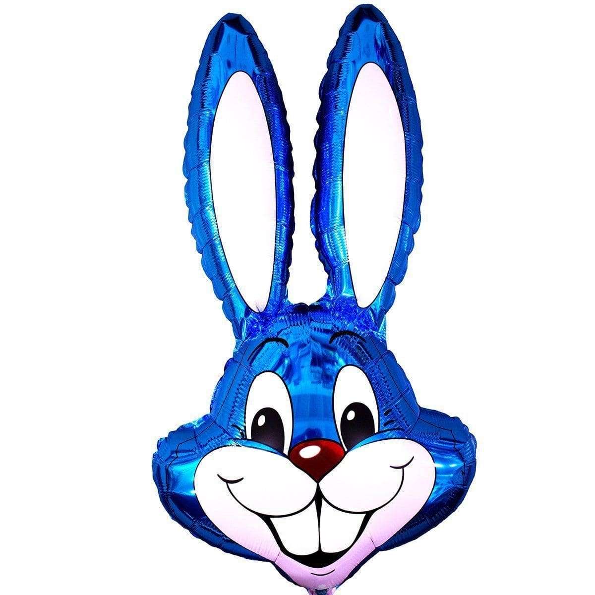 Кролик синий голова шарик из фольги картинка 2