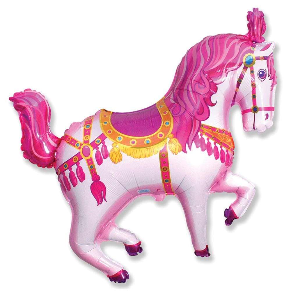 Шарик «Лошадь цирковая розовая» картинка