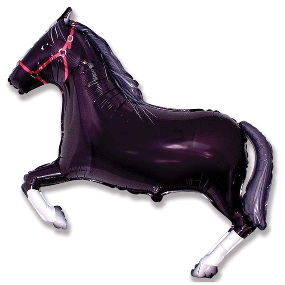 Шарик «Лошадь черная» картинка