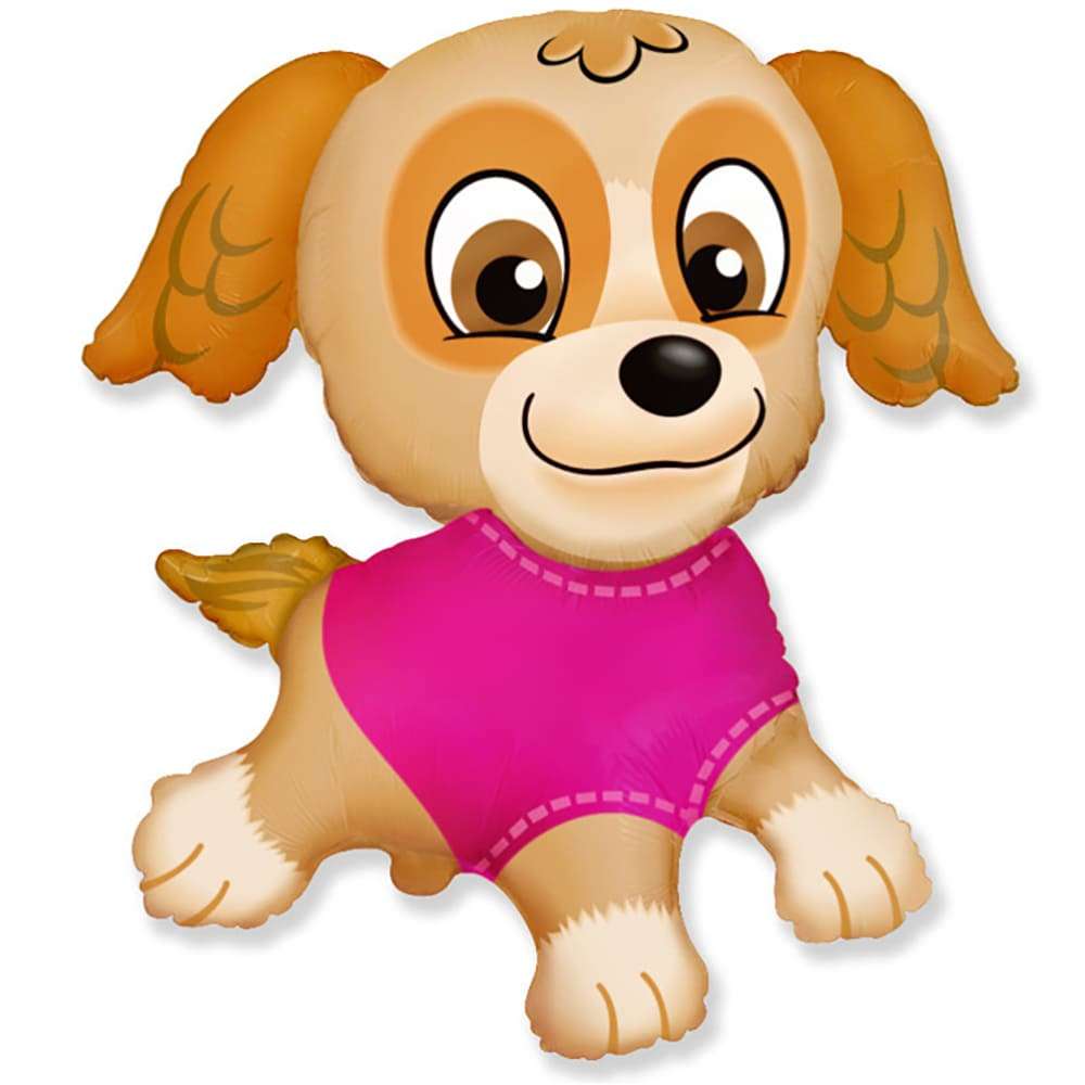 Шарик из фольги «Собачка в розовой кофточке» картинка