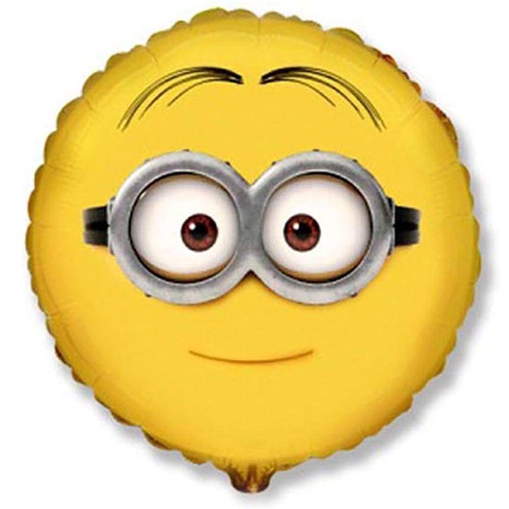 Миньон с двумя глазами круглый желтый шарик картинка