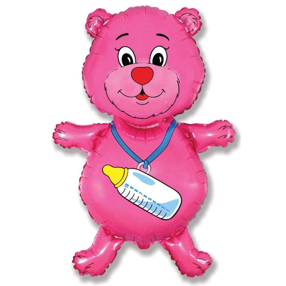 Шарик «Розовый мишка» картинка