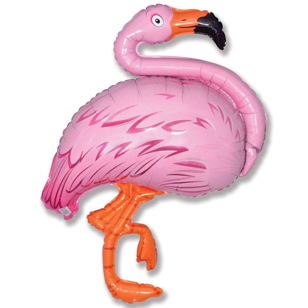 Розовый Фламинго воздушный шарик с гелием картинка