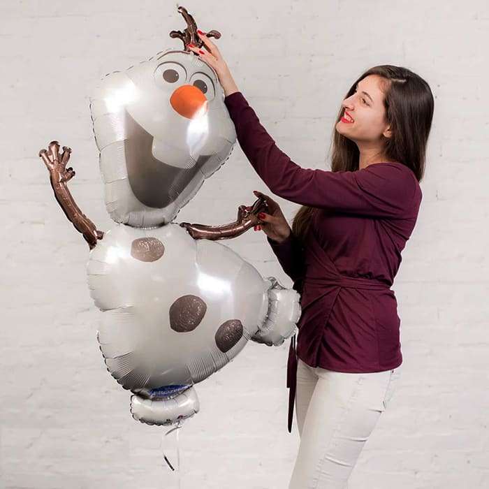 Снеговик Олаф шарик из фольги картинка 3