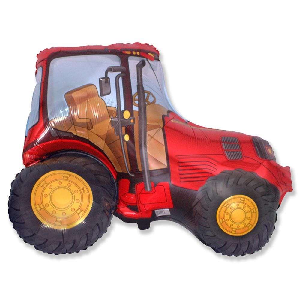 Шарик «Трактор красный» картинка