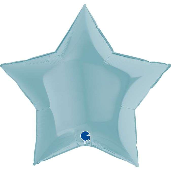 Звезда голубая пастель 36 дюймов шарик из фольги картинка