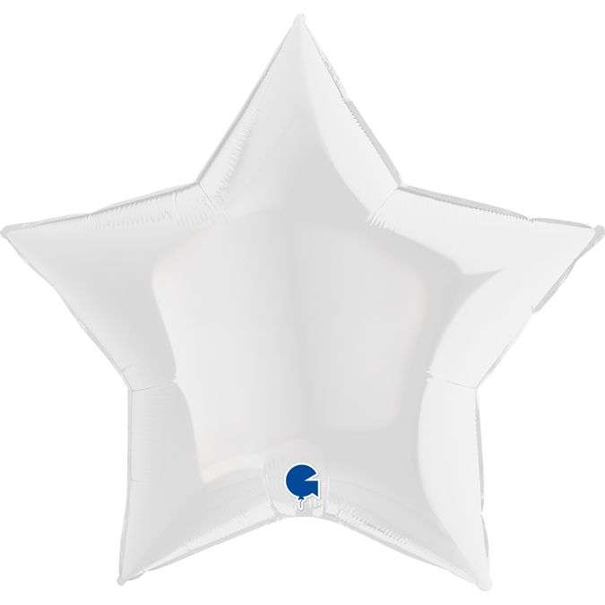 Звезда белая 36 дюймов шарик из фольги картинка