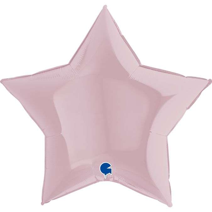 Звезда розовая пастель 36 дюймов шарик из фольги картинка