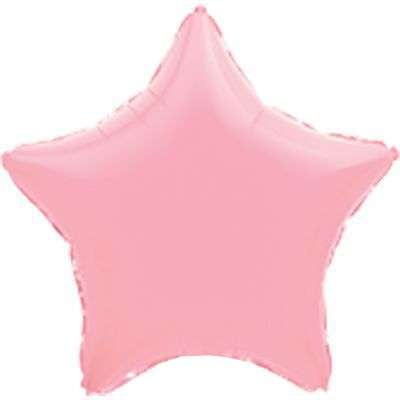 Звезда розовая пастель 32 дюйма шарик из фольги картинка