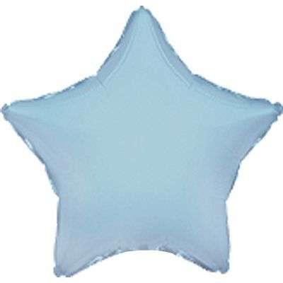 Звезда голубая пастель 32 дюйма шарик из фольги картинка