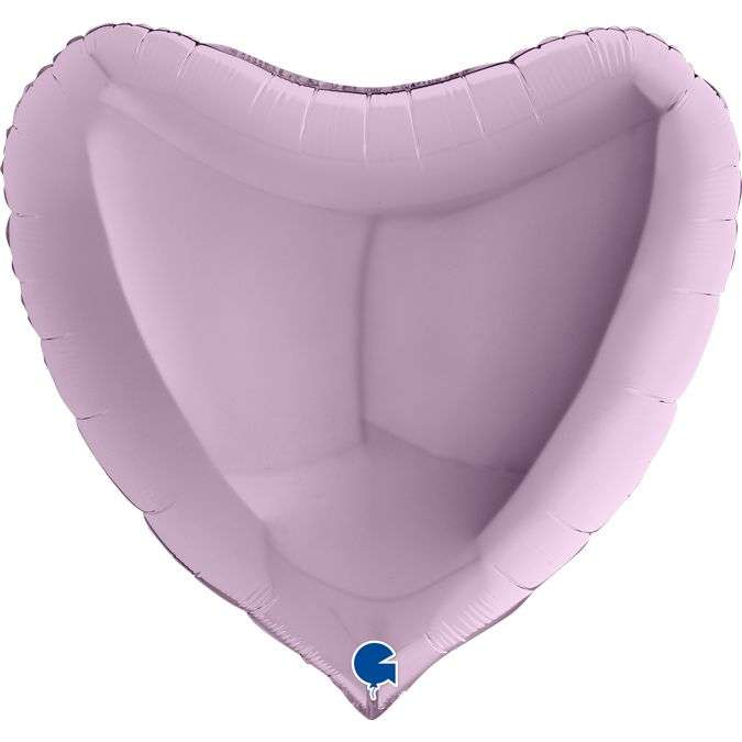 Сердце лиловое металлик 36 дюймов шарик из фольги картинка