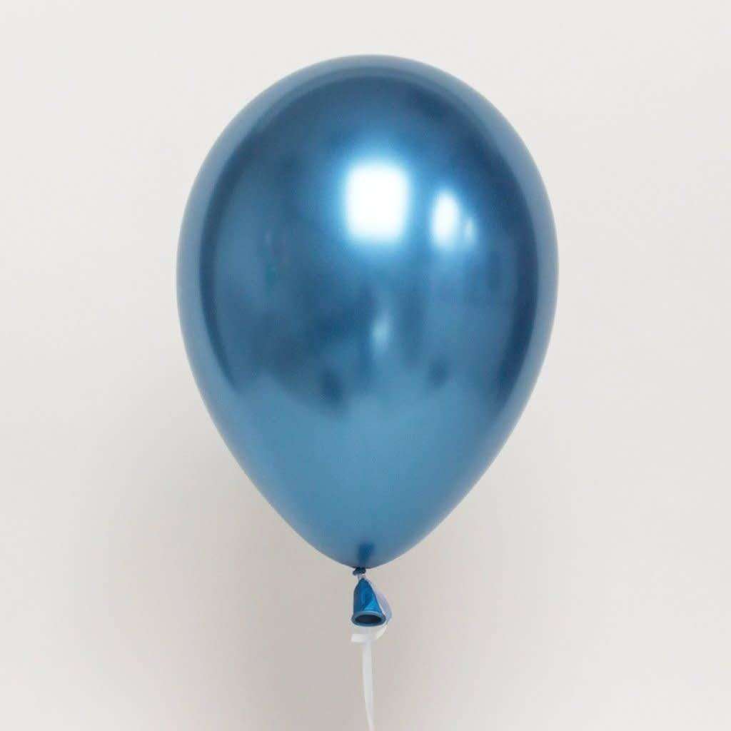 ХРОМ голубые шарики, 32см, Qualatex (Америка, США) картинка 2