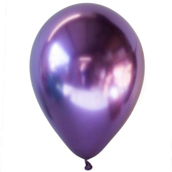 ХРОМ фиолетовые шарики, 32см, Qualatex (Америка, США) картинка 2