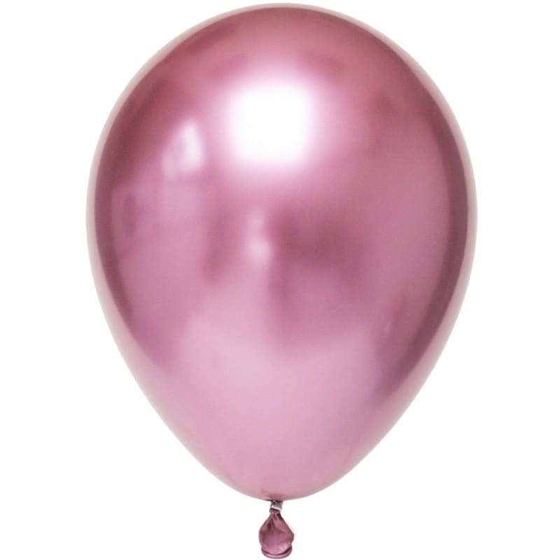 ХРОМ розовые шарики, 32см, Qualatex (Америка, США) картинка 2