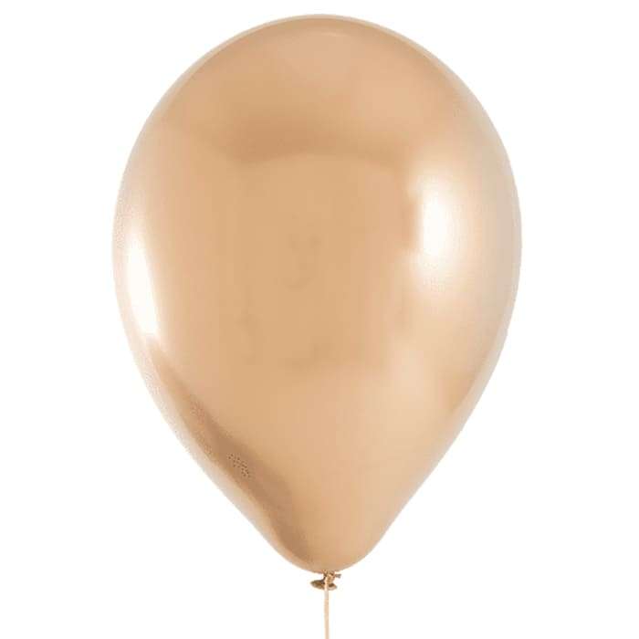 ХРОМ розовое золото шарики, 32см, Qualatex (Америка, США) картинка 2