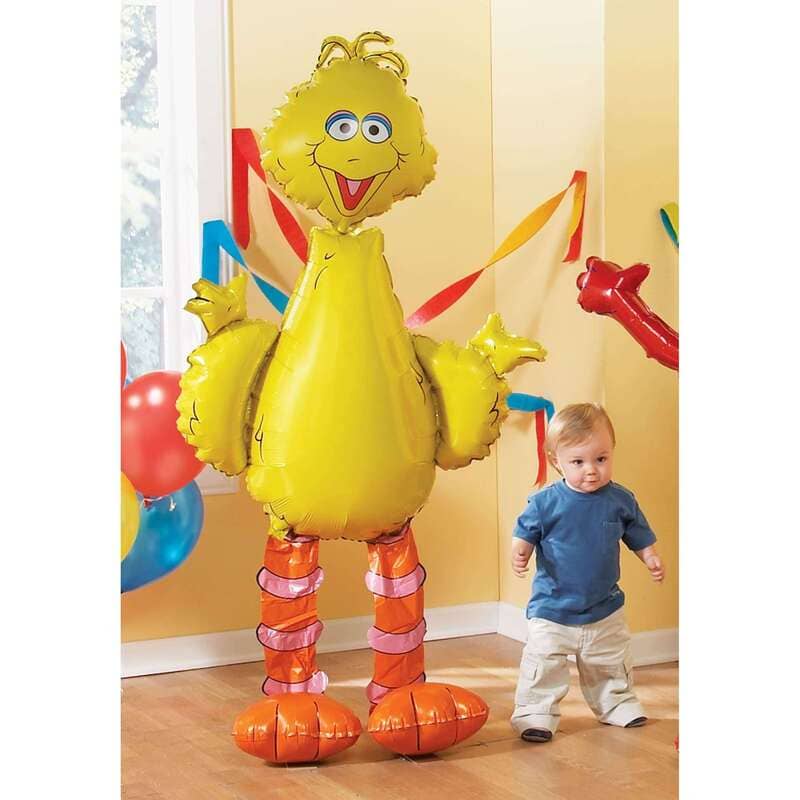 Большая желтая Птица ходячая фигура шарик из фольги картинка 2