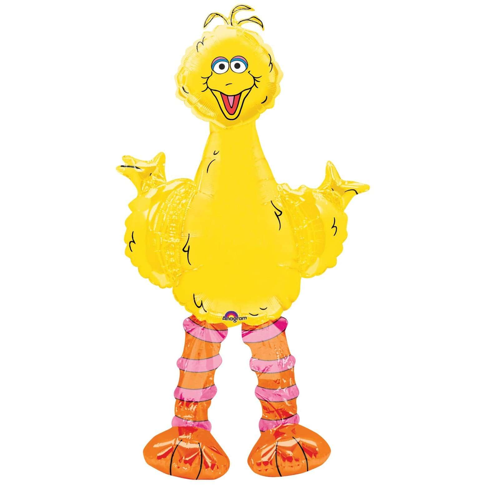 Большая желтая Птица ходячая фигура шарик из фольги картинка