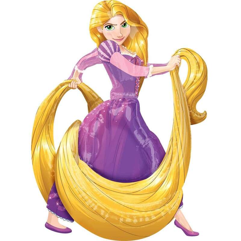 Принцесса Рапунцель ходячая фигура шарик из фольги картинка