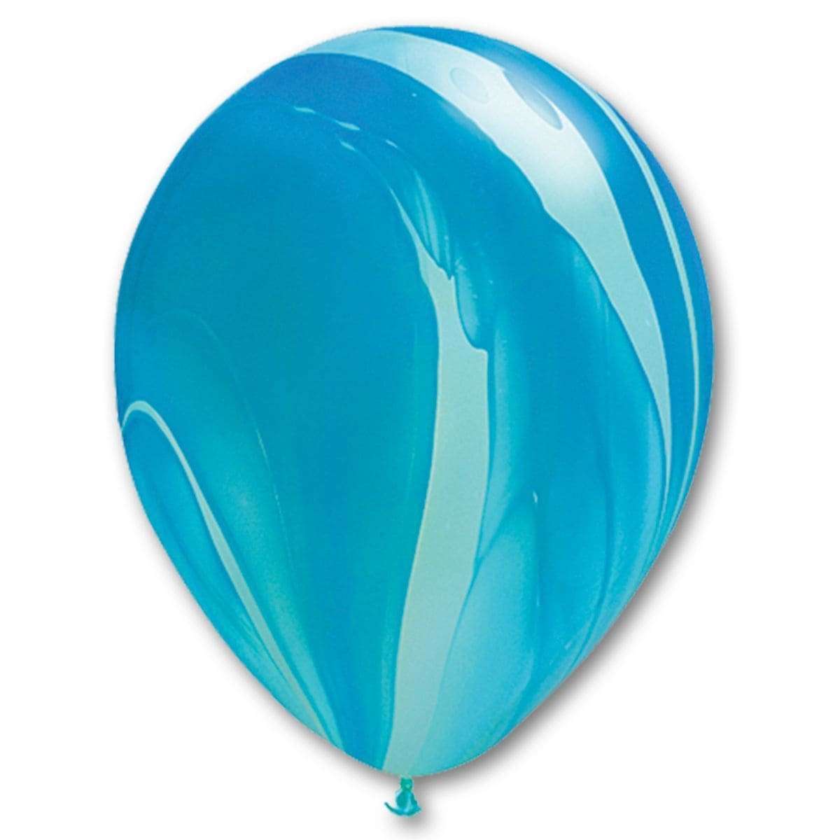 Агат сине голубые шарики 35см (Qualatex Америка) картинка