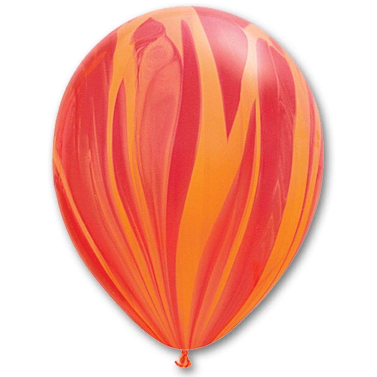 Агат красно оранжевые шарики 35см (Qualatex Америка) картинка