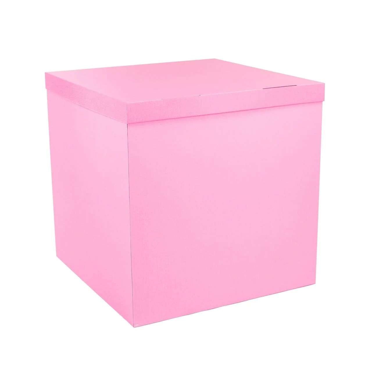 Коробка розовая 70*70*70см для воздушных шаров картинка