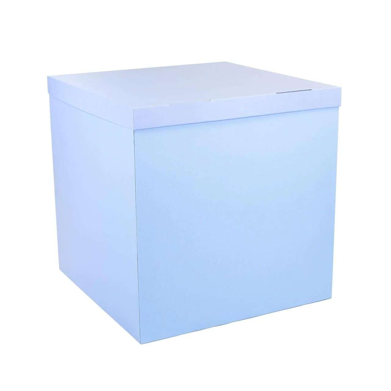 Коробка голубая 70*70*70см для воздушных шаров картинка