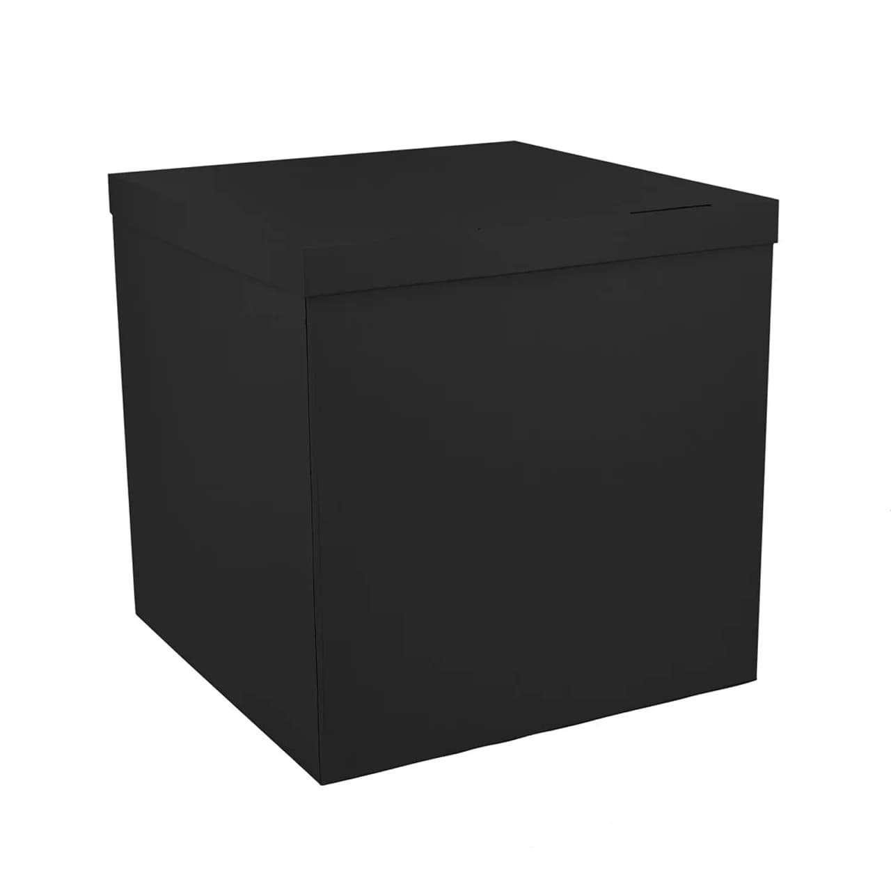 Коробка чёрная 70*70*70см для воздушных шаров картинка