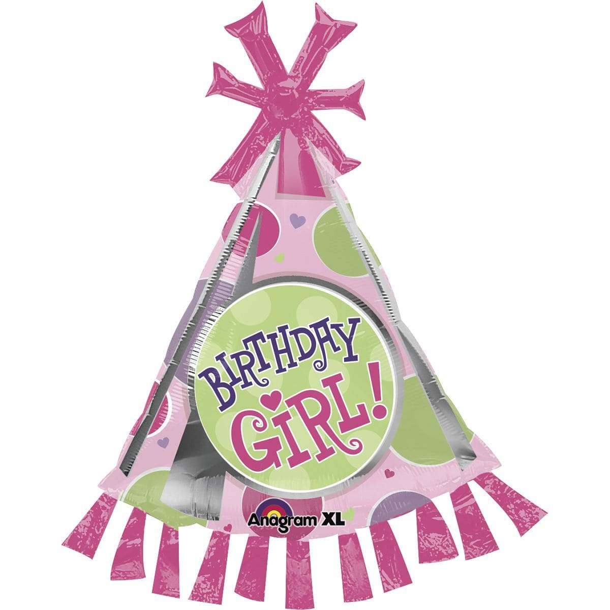 Шарик колпак «Birthday Girl» картинка