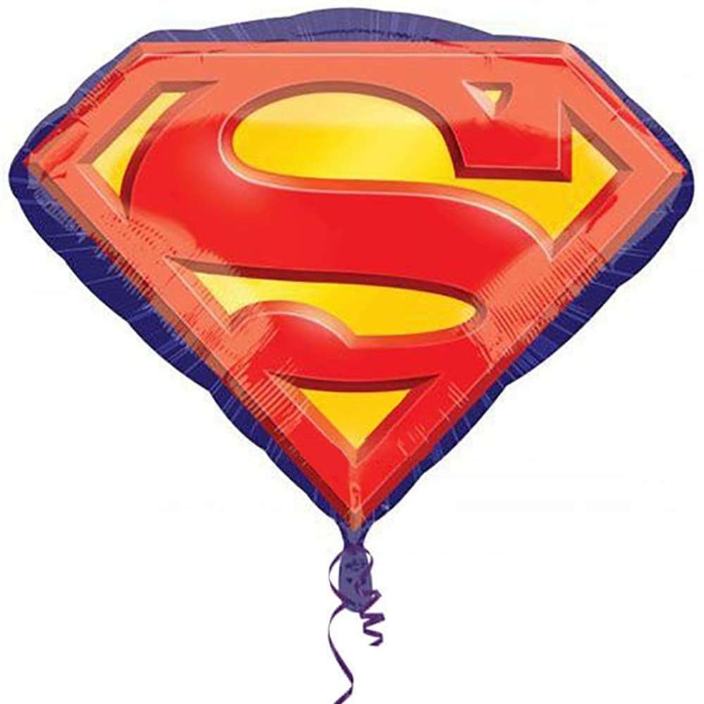 Супермен эмблема шарик с гелием картинка