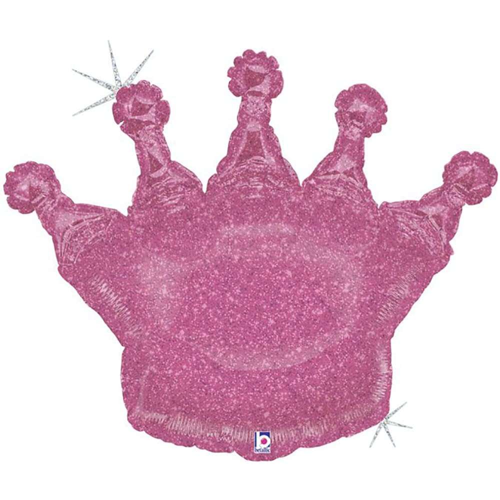 Корона розовая шарик из фольги картинка