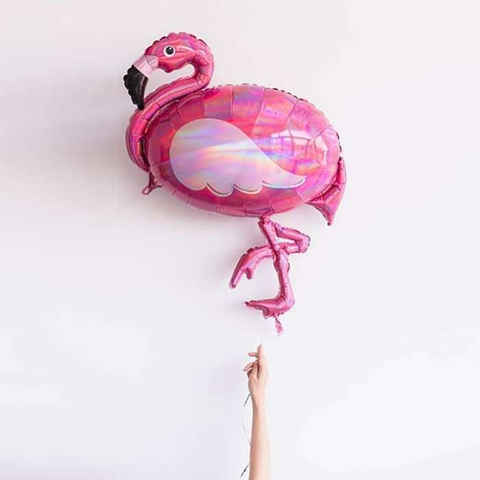 Розовый Фламинго шарик из фольги картинка 2