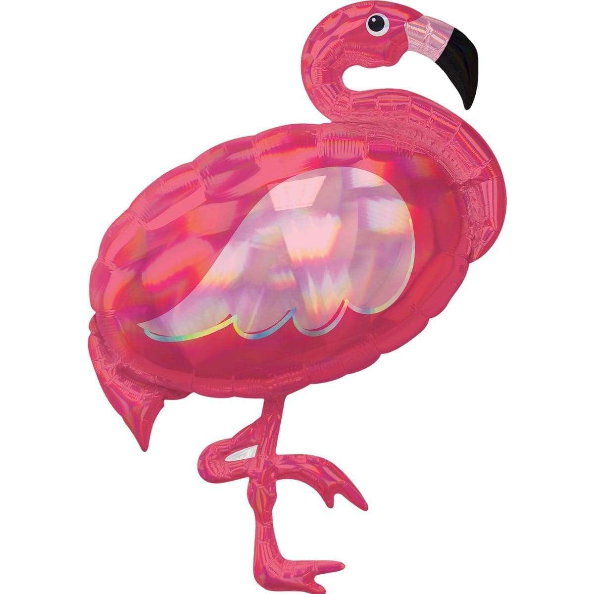 Розовый Фламинго шарик из фольги картинка 3