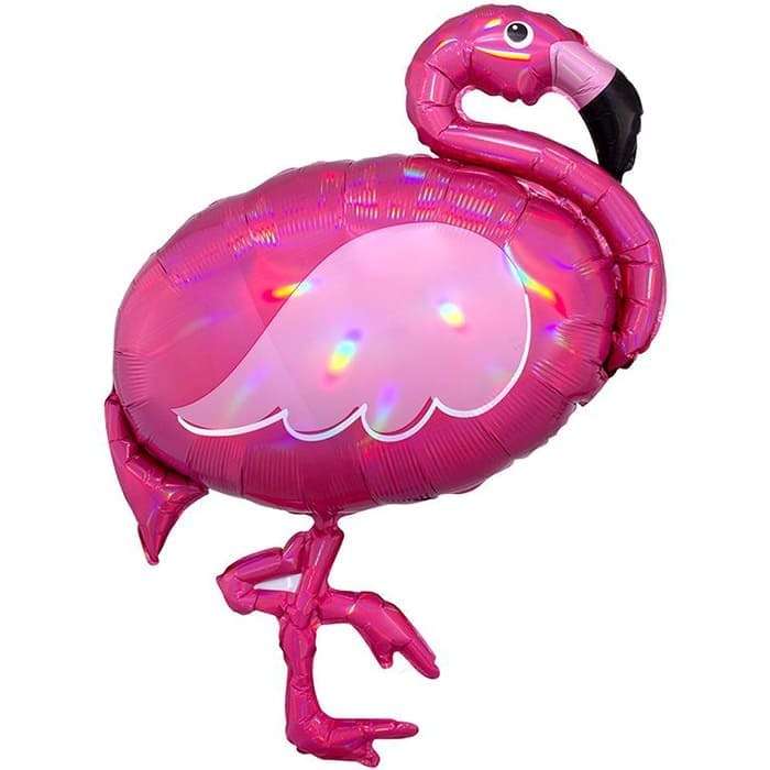Розовый Фламинго шарик из фольги картинка