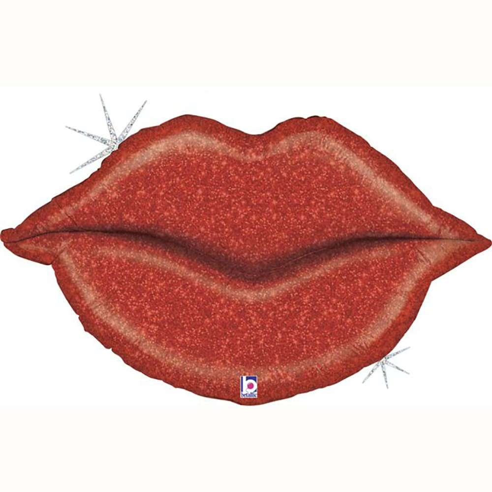 Красные губы фольгированный шар картинка